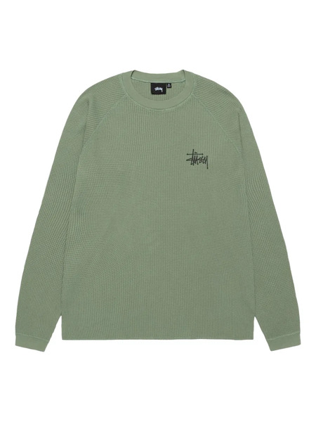  Stüssy Basic Thermal Sweatshirt - Green 