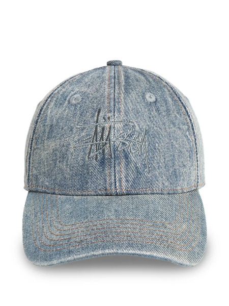  Stüssy Low Profile Denim Strapback Cap Hat - Blue 