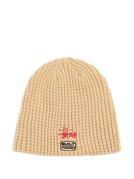  Stüssy Waffle Built Tough Skullcap Beanie Hat - Neutrals 