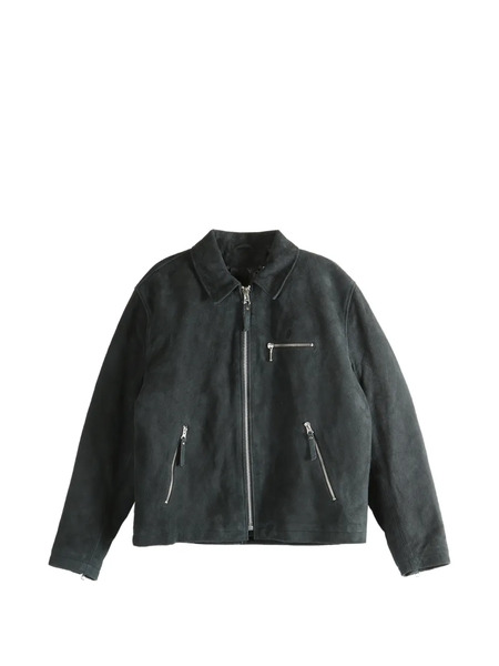  Stüssy Zip Suede Jacket - Grey 