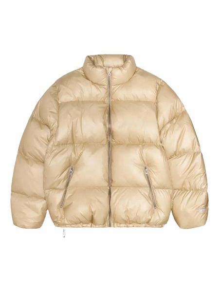  Stüssy Zipped Puffer Jacket - Neutrals 