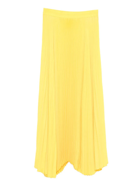  Styland Pleated Maxi Skirt - Yellow 
