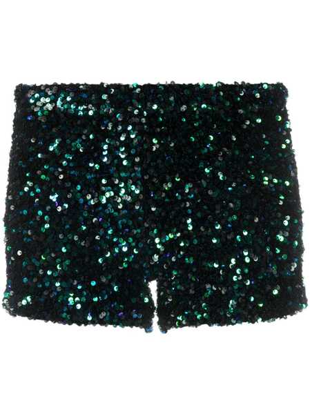  Styland Sequin-embellished Mini Shorts - Green 