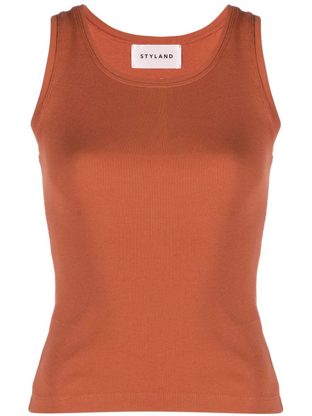  Styland Slim-cut Tank Top - Orange 