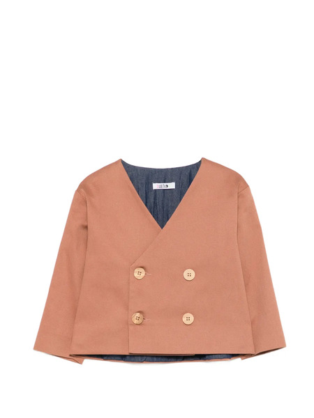  Suenos Kidswear Double-breasted Blazer - Brown 