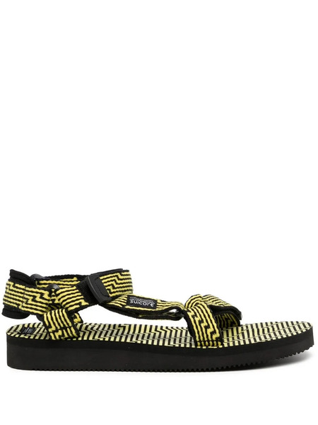  Suicoke Depa Geometric-pattern Sandals - Black 