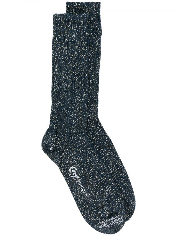  Suicoke Lurex High Socks - Blue 