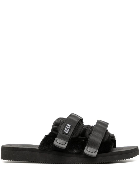  Suicoke Moto Logo-patch Slides - Black 