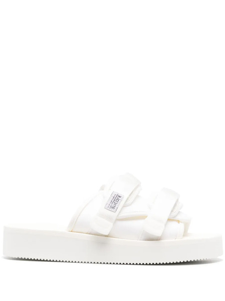  Suicoke Moto-po Touch-strap Slides - White 