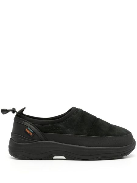  Suicoke Pepper-sev Suede Slippers - Black 