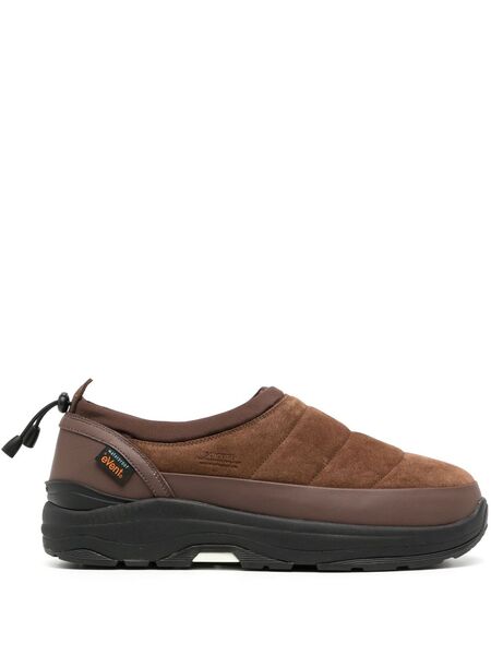  Suicoke Pepper-sev Suede Slippers - Brown 