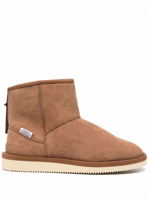  Suicoke Shearling Ankle Boots - Brown 