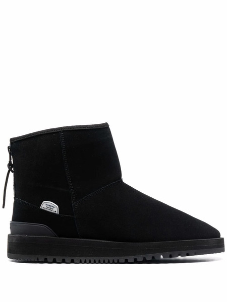  Suicoke Shearling-trim Ankle Boots - Black 