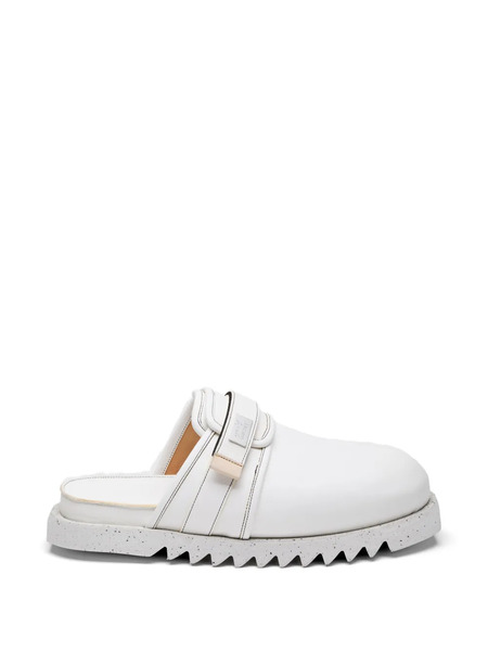  Suicoke Strap-detail Mules - White 