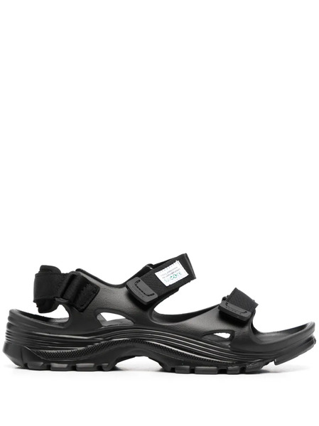  Suicoke Wake Moulded Touch-strap Sandals - Black 