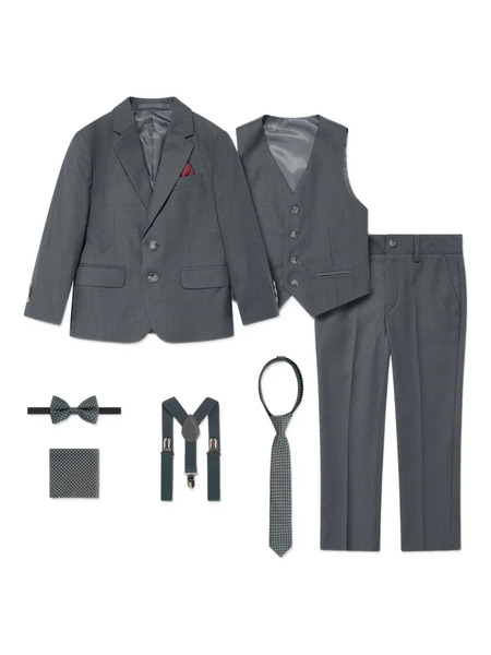  Suitlab Kids Seven-piece Suit Set - Grey 