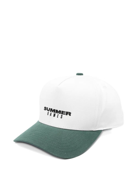  Summer Games Logo-embroidered Two-tone Baseball Cap - Neutrals 