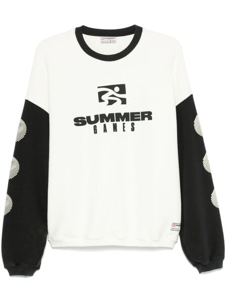  Summer Games Logo-print Sweatshirt - Neutrals 