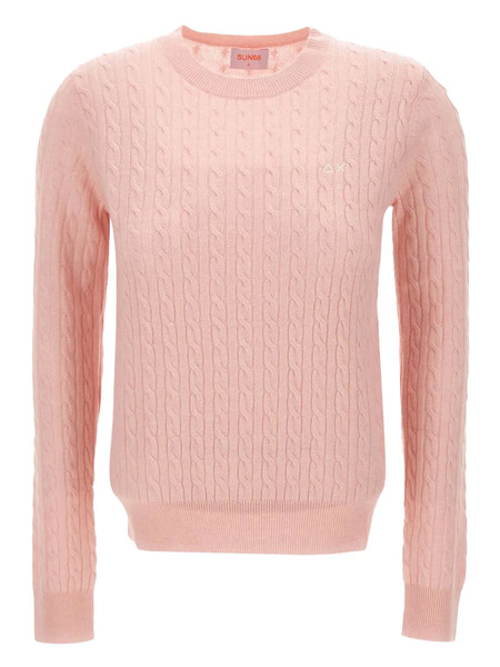  Sun68 Cable-knit Sweater - Pink 
