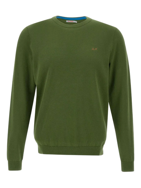  Sun68 Crew-neck Cotton Jumper - Green 
