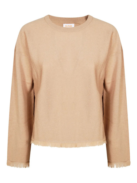  Sun68 Crew-neck Long-sleeve Sweater - Neutrals 