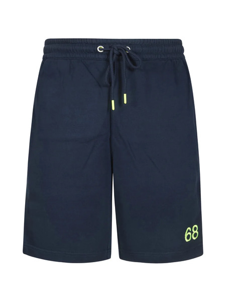  Sun68 Drawstring Logo Track Shorts - Blue 
