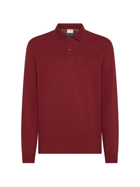  Sun68 Elbow-patch Polo Shirt - Red 