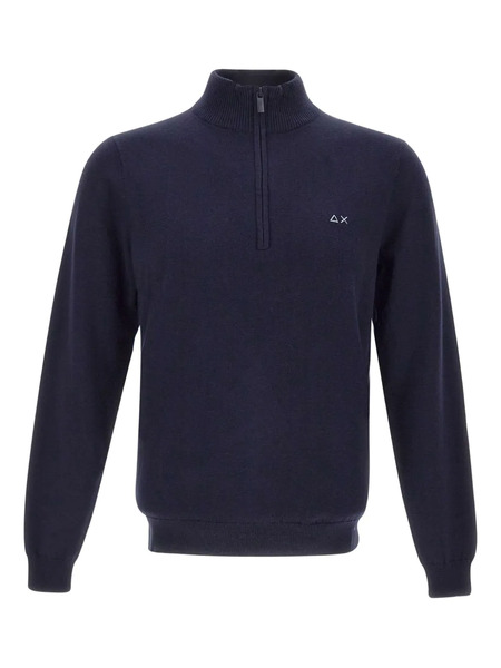  Sun68 Half-zip Sweater - Blue 