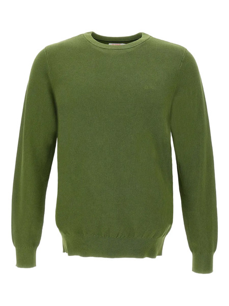  Sun68 Honeycomb Weave Crew-neck Sweater - Green 