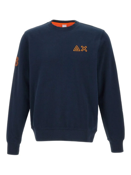  Sun68 Logo-embroidered Sweatshirt - Blue 