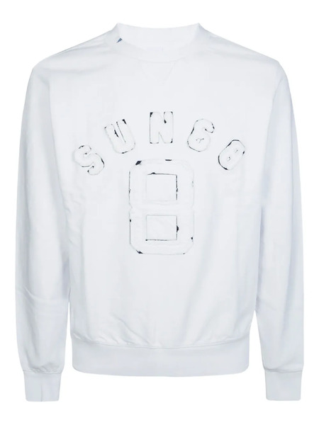  Sun68 Logo-patch Sweatshirt - White 