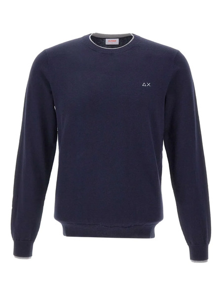  Sun68 Ribbed Crew-neck Sweater - Blue 