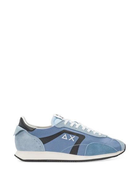  Sun68 Suede-panelled Sneakers - Blue 