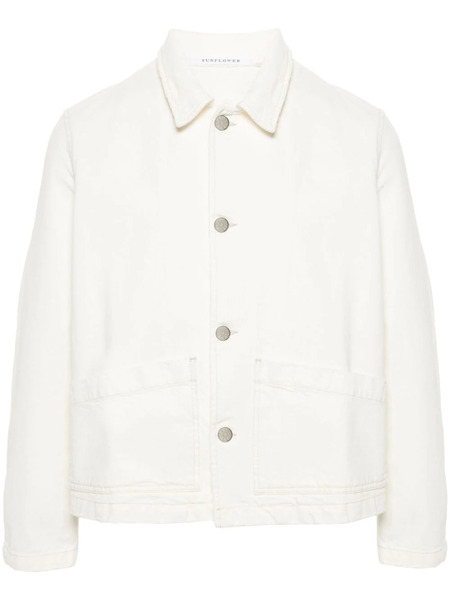  Sunflower Denim Shirt Jacket - Neutrals 