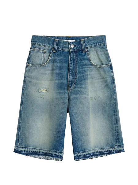  Sunflower Distressed Frayed Shorts - Blue 
