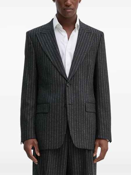  Sunflower Pinstriped Blazer - Grey 