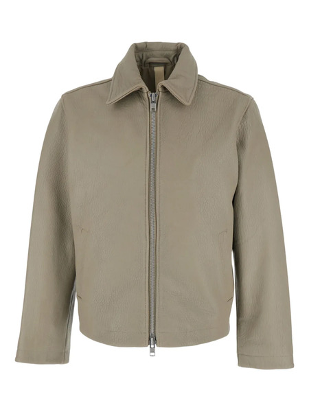  Sunflower Zip-fastening Leather Jacket - Neutrals 