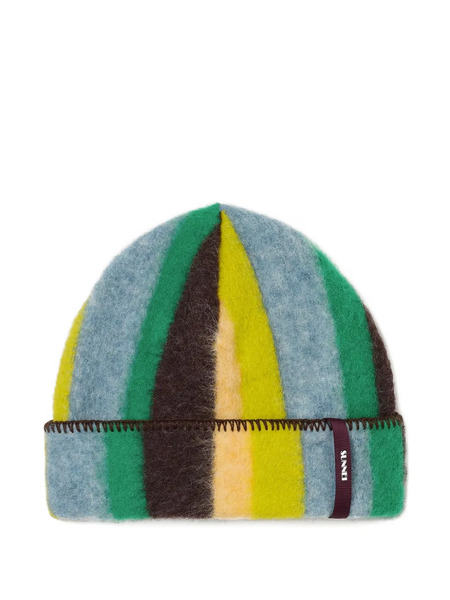  Sunnei Chunky Striped Beanie - Blue 