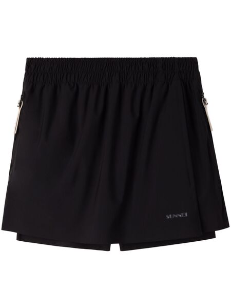  Sunnei Elastic Mini Skort - Black 