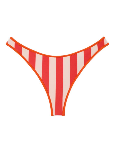  Sunnei Reversible Striped Bikini Bottoms - Orange 