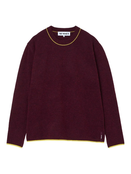  Sunnei Round-neck Long-sleeve Sweater - Red 