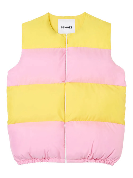  Sunnei Striped Gilet - Yellow 