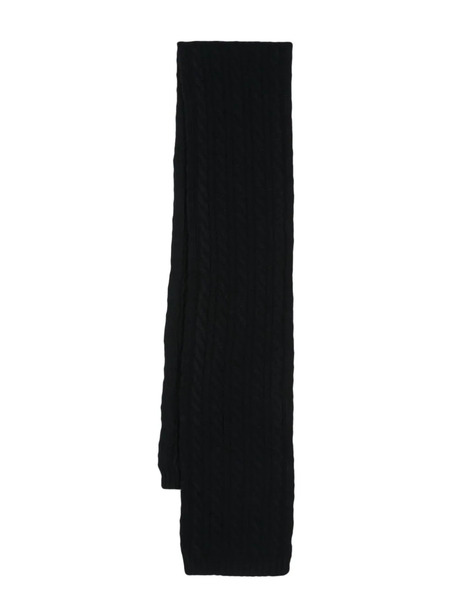  Sunspel Cable-knit Wool Scarf - Blue 