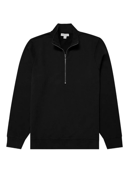  Sunspel Cotton Jumper - Black 