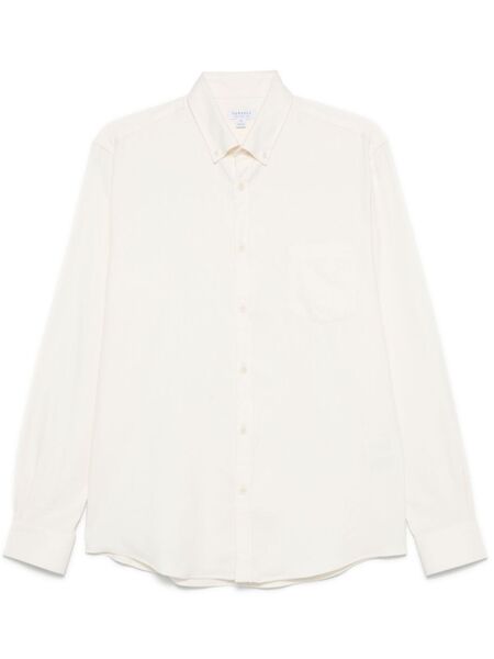  Sunspel Flannel Button-up Shirt - Neutrals 