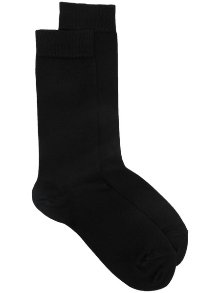  Sunspel Logo-print Socks - Black 