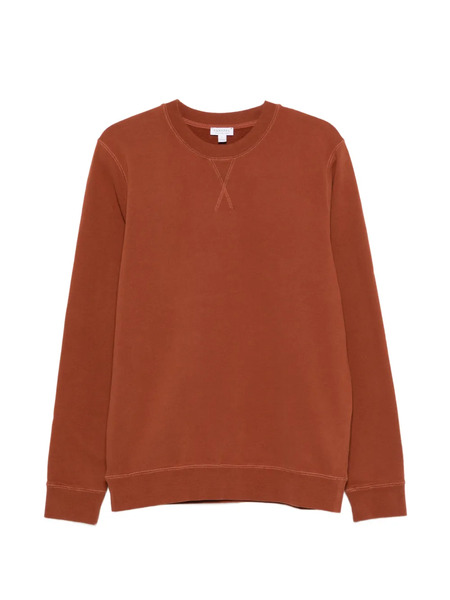  Sunspel Loopback Sweatshirt - Orange 