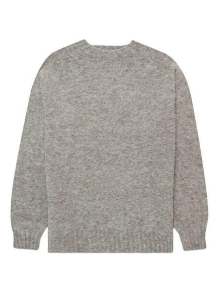  Sunspel Melange Crew Neck Sweater - Grey 