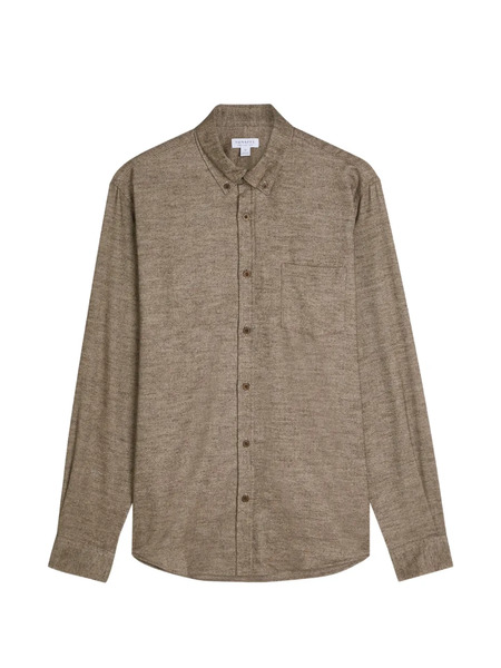  Sunspel Pocket Button-down Shirt - Brown 