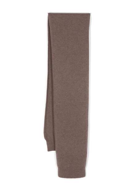 Sunspel Ribbed-trim Wool Scarf - Brown 